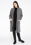 Cardigan rib collar - grey - #1