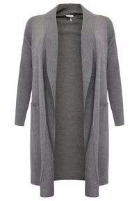 Cardigan rib collar - grey - #4