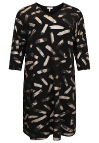 Wide dress GRACE - black - #4