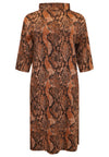 Dress turtle neck BOA - brown - #4