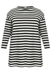 Tunic wide STRIPE - black - #4