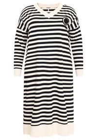 Dress wide badge STRIPE - black - #4