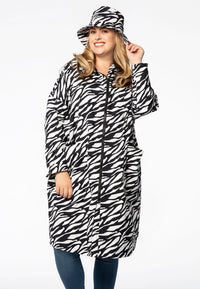 Wide raincoat ZEBRA - black - #2