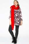 Shawl crispy wool red - red - #1
