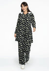 Tunic wide bottom collar ALBA - black - #1