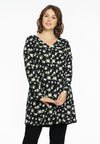 Tunic V-neck pleat ALBA - black - #2