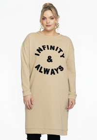 Sweater dress INFINITY - light brown - #2