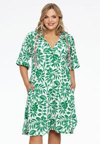 Tunic hoodie MYKONOS - green - #2