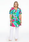 Tunic V-neck pleat BATIK - green - #1