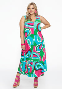 Dress Swing BATIK - green - #1