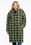 Coat boucle CHECK - green - #1