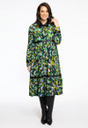 Dress ruffled ALLIE - green - #1