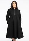 Dress Zipped Collar COZY - black - #2
