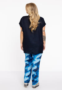 Blouse sleeveless - blue - #3