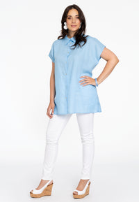 Blouse sleeveless - light blue - #2
