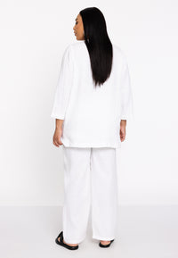 Trousers LINEN - white - #2