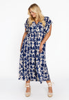 Dress long frill TESSA - blue - #2