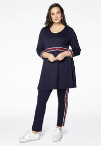 Tunic INTERLOCK tape - blue - #1