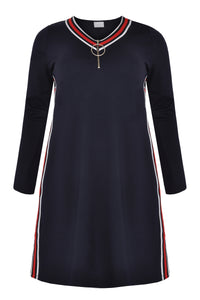 Dress INTERLOCK tape - blue - #4