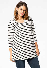 Tunic flare v-neck BRETON - ecru - #2