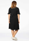Dress ruffled ORGANIC COTTON - black - #3