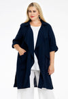 Blouse-jacket LINEN - blue - #2