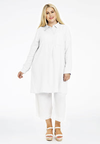 Blouse-dress LINEN - white - #1