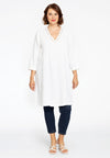 Tunic pintucks LINEN - white