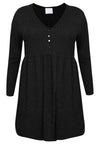 Tunic with buttons SILVER CRUSH - black - #4