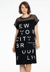 Dress mesh shoulders NYC - black - #2