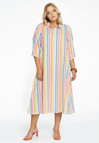 Blouse-dress RAINBOW - white - #1