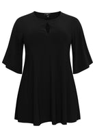 Tunic wide bottom circle sleeve DOLCE - black  - #4