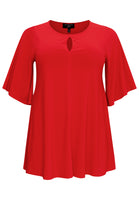 Tunic wide bottom circle sleeve DOLCE - red  - #4