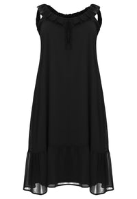 Dress frill strap VOILE - black - #4