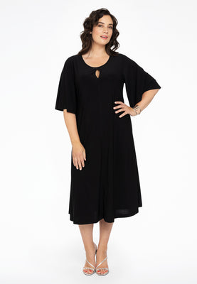 Dress A-line circle sleeve DOLCE - black  - #2