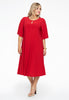 Dress A-line circle sleeve DOLCE - red  - #2