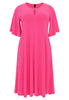 Dress A-line circle sleeve DOLCE - pink - #4