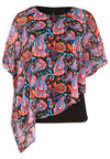 Tunic asymmetric PAISLEY - black - #2