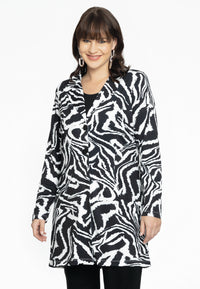 Long blazer ZEBRA - black - #1