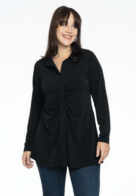 Blouse gathered front DOLCE - black  - #1