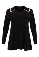 Tunic flare crochet collar DOLCE - black  - #3