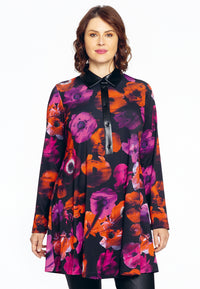 Tunic wide bottom POPPY - black - #1