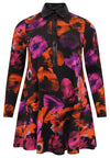 Tunic wide bottom POPPY - black - #4