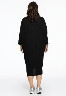 Pullover-dress RIB - black  - #3