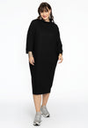 Pullover-dress RIB - black