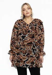Tuniek met volants BOTANIQUE - black - #1