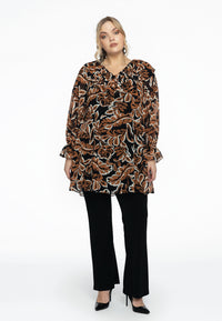 Tuniek met volants BOTANIQUE - black - #2
