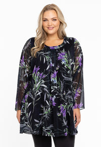 Tunic wide bottom LISIA - black - #1