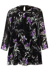 Tunic wide bottom LISIA - black - #4