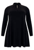 Tunic wide bottom collar DOLCE - black  - #4